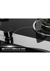 Bếp gas âm kính Sunhouse SHB8836, Mặt kính cường lực siêu bền, Có cảm biến tự động ngắt gas, Hàng chính hãng - Bảo hành 24 tháng tại nhà