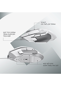 Chuột game có dây Logitech G502 X  – switch LIGHTFORCE hybrid, Cảm biến Hero 25K, 13 nút macro, tương thích Windows/Mac OS - Hàng chính hãng