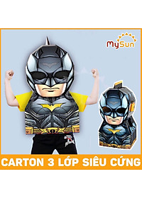 Bộ đồ chơi hóa trang bìa carton SIÊU NHÂN Marvel người nhện Spiderman, Iron man, Batman, Hulk, Thanos, Thor