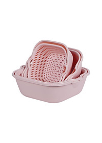 Bộ Thau Rỗ Đựng Rau Củ Quả Đa Năng Chất Liệu Nhựa PP Nguyên Sinh Chuẩn Nhật , EU Đảm Bảo An Toàn Cho Sức Khỏe - Hàng Việt Nam