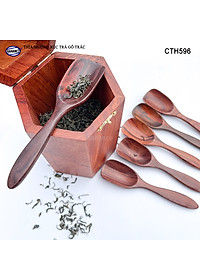 Muỗng Thìa Xúc Trà Gỗ Trắc Cao Cấp Dụng Cụ Trang Trí - CTH596