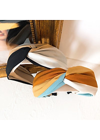 Bờm cài tóc bản to phối nhiều mầu dễ tương BN103