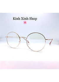 Kính Mắt tròn cao cấp cho Nam và nữ tròng chống ánh sáng xanh uv G72325 (Nhiều màu)