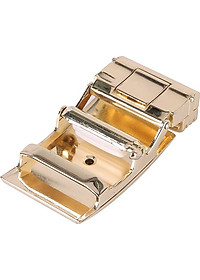 Đầu Khóa Da Cá Sấu 4 Phân Đầu Vàng Huy Hoàng HT9222 - Nâu Đất