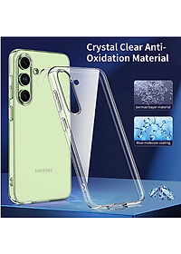 Ốp lưng silicon dẻo trong suốt mỏng 0.6mm cho Samsung Galaxy S24 FE , S23 Fe, S21 Fe , S20 Fe hiệu Ultra Thin độ trong tuyệt đối chống trầy xước - hàng chính hãng