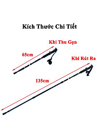 Gậy Leo Núi Dã Ngoại KUNBE Có Thể Điều Chỉnh Độ Dài Phù Hợp Địa Hình Đi Phượt, Đi Chùa, Du Lịch