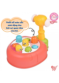 Đồ Chơi sơ sinh cho Bé Từ 18 Tháng Tuổi - HUANGER HE8074 Whac-A-Mole - Gõ trứng Hình Cà Rốt