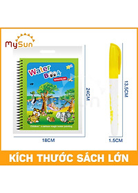 Sách tranh tô màu nước bút ma thuật thần kỳ diệu cho bé 2 3 4 5 tuổ