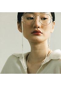 Dây hạt trai đeo kính chuỗi hạt vàng phong cách retro cổ điển Pháp trang sức thiết kế handmade