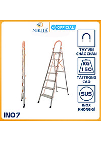 Thang nhôm tay vịn khung INOX Nikita NKT-IN07