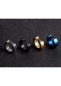 Bông Tai Nam Khuyên Tròn Chất Liệu Thép Titan Ko Rỉ TT 0850 - 1 Cặp