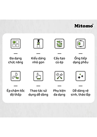 Máy ép trái cây, máy ép Mitomo EC-55 hàng chính hãng bảo hành 3 năm