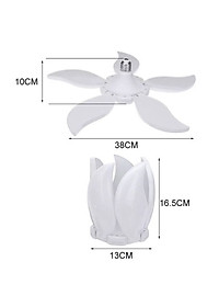 Bóng Đèn Led Hình 4- 5 Cánh Quạt LEDBULB , Đèn Led hình Cánh Hoa thêm 1 bóng trung tâm, Ánh Sáng Trắng Tiết Kiệm Điện siêu sáng, chuôi E27