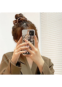 Dây buộc tóc scrunchies NASI gấp sọc loại cao cấp chất liệu vải bền đẹp phong cách hàn quốc thun cột tóc nữ co giãn tốt phụ kiện tóc