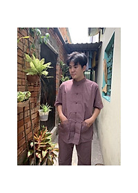 Đồ Lam Đi Chùa # Lãnh Tụ Thêu Túi Áo # Quần Áo Nam # Đồ Bộ Nam