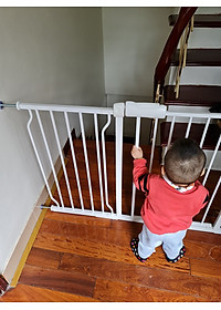 Thanh chắn cửa/ cầu thang Umoo Không cần Khoan đục, hàng nhập khẩu chính hãng, an toàn cho Bé