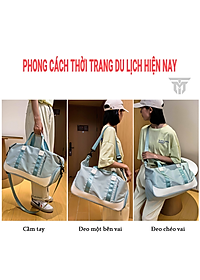 Túi Xách Du Lịch Đa Năng Cao Cấp Teement, Có Ngăn Đựng Giày Riêng Biệt, Ngăn Chống Thấm Nước - Hàng Chính Hãng