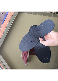 Cặp Lót Giày Da Hàng Việt Nam Chất Lượng, Lót Mềm, Có Lỗ Thoáng, Màu Đen ( Trái + Phải), Mã L01