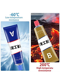 Bộ 2 Lọ Keo AB 100g Dán Sắt Kim Loại Đa Năng Siêu Dính – Bịt Lỗ Thủng Chịu Nhiệt, Chịu Lực Cao