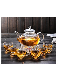 Bộ  ấm chén pha trà thủy tinh chịu nhiệt cao cấp - ANTH593