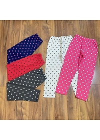 Quần thun dài, quần leggings ôm cho bé gái đi chơi đi học size 20-40kg chất cotton co giãn chuẩn form