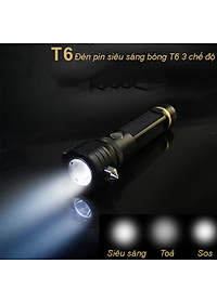 Đèn pin siêu sáng thoát hiểm 7 chức năng