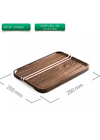 Khay gỗ óc chó lớn hiệu CAFE DE KONA