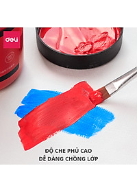 Màu Acrylic 300ml cao cấp dạng hũ Deli - Tô đất sét, đất nặn tự khô, vẽ vải, giày, đa chất liệu, tươi sáng, nhanh khô - Nhiều màu sắc - 73875