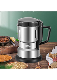 Máy Xay Hạt Khô Tiêu Chuẩn Châu Âu Máy Xay Ngũ Cốc Mini Công Suất 300w Lưỡi Dao 6 Cánh Thân Máy Bằng Thép Không Gỉ - Hàng Loại 1 - Chính Hãng MINIIN