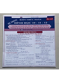 Hệ thống kiến thức Toán- Hóa- Sinh THPT (Combo 6 tựa)
