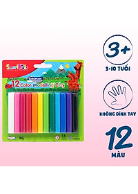 Sáp Nặn Học Tập 12 Màu Thường SMARTKIDS SK-BL12R
