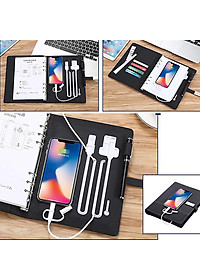 Sổ tay tích hợp sạc dự phòng (8.000 mah) + USB (16GB)-BAOKE/NB2725