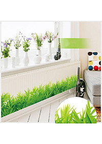 Decal dán chân tường Cỏ xanh 2 AmyShop DKN039 - 2 bộ (26 x 265 cm)