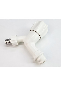 Bộ 3 vòi hồ tay núm tròn nhựa PP trắng, thân ngắn, ren 21-27mm Eurolife EL-HN05 (Trắng) (3 cái)