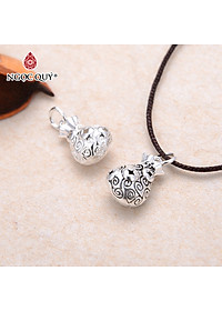 Charm bạc túi tài lộc treo - Ngọc Quý Gemstones