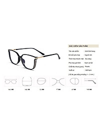 Gọng Kính Cận, Kính Giả Cận Nữ Mắt Mèo Viền Dày Ánh Nhũ Nữ Tính,  Chống Ánh sáng Xanh, Gọng Nhựa Dẻo TR90 Đen, Nâu, Trong Suốt - BLUE LIGHT
