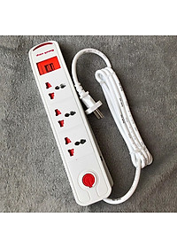Ổ cắm Điện Quang ĐQ ESK 2W DBW103USB (kiểu tàu siêu tốc ,3 lỗ 3 chấu, 2 USB, dây dài 2m)