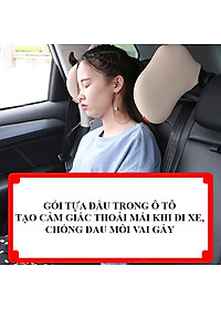 Gối chống mỏi cổ và đầu khi ngủ  trên ô tô