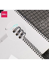 Sổ phác thảo 100gsm 40 trang lò xo kép nhiều kích cỡ Deli - Sketchnote - 1 quyển - 73627 / 73628 / 73633