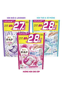 Viên giặt xả Bold Gel Ball 3D hương hoa túi 30 viên của Nhật Bản - Tím