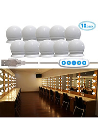 Chuỗi dây đèn led gương trang điểm 10 bóng 5 màu điều chỉnh