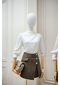 ÁO SƠ MI SANG TRỌNG ĐÍNH VAI CƯỜM