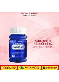 Viên Uống Hoa Thiên Hộp 30 viên giúp cân bằng nội tiết tố nữ, hạn chế lão hóa da , bí quyết cho chị em  trẻ đẹp (Sắc Ngọc Khang)
