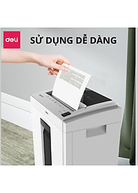 Máy Hủy Tài Liệu 16L Cao Cấp Deli - Máy Huỷ Giấy 16 Lít Phù Hợp Cho Bảo Mật Giấy Tờ Trong Doanh Nghiệp, Văn Phòng, Nhà Trường - Hàng Chính Hãng - ET051