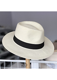 Mũ Phớt Cói Panama Nam Nữ Vành Rộng 7CM MP046