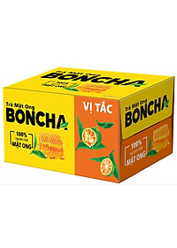 Thùng 24 Chai Trà Mật Ong vị Tắc BONCHA 450ml bao bì Tết