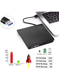 Ổ đĩa dvd rời cho laptop, desktop, máy tính bàn, ổ đĩa quang dvd rw gắn ngoài qua cổng USB hỗ trợ đọc, ghi đĩa dvd, cd không kén đĩa.