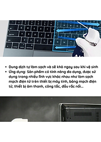 Chai xịt vệ sinh máy ảnh, bàn phím, bo mạch máy tính 450ML- Bình xịt khí nén đa năng dùng cho máy quay, ống kính, điện thoại...- Hàng nhập khẩu