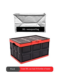 Hộp để đồ đa năng gấp gọn để cốp sau ô tô, xe hơi cao cấp dung tích 30 lít
