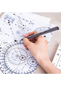 Bút kỹ thuật đi nét màu đen Deli - kháng nước - S573